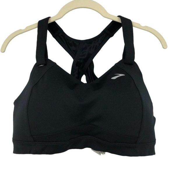 Brooks Other - Brooks Running Black High Impact Sports Bra 36DD adjustable straps